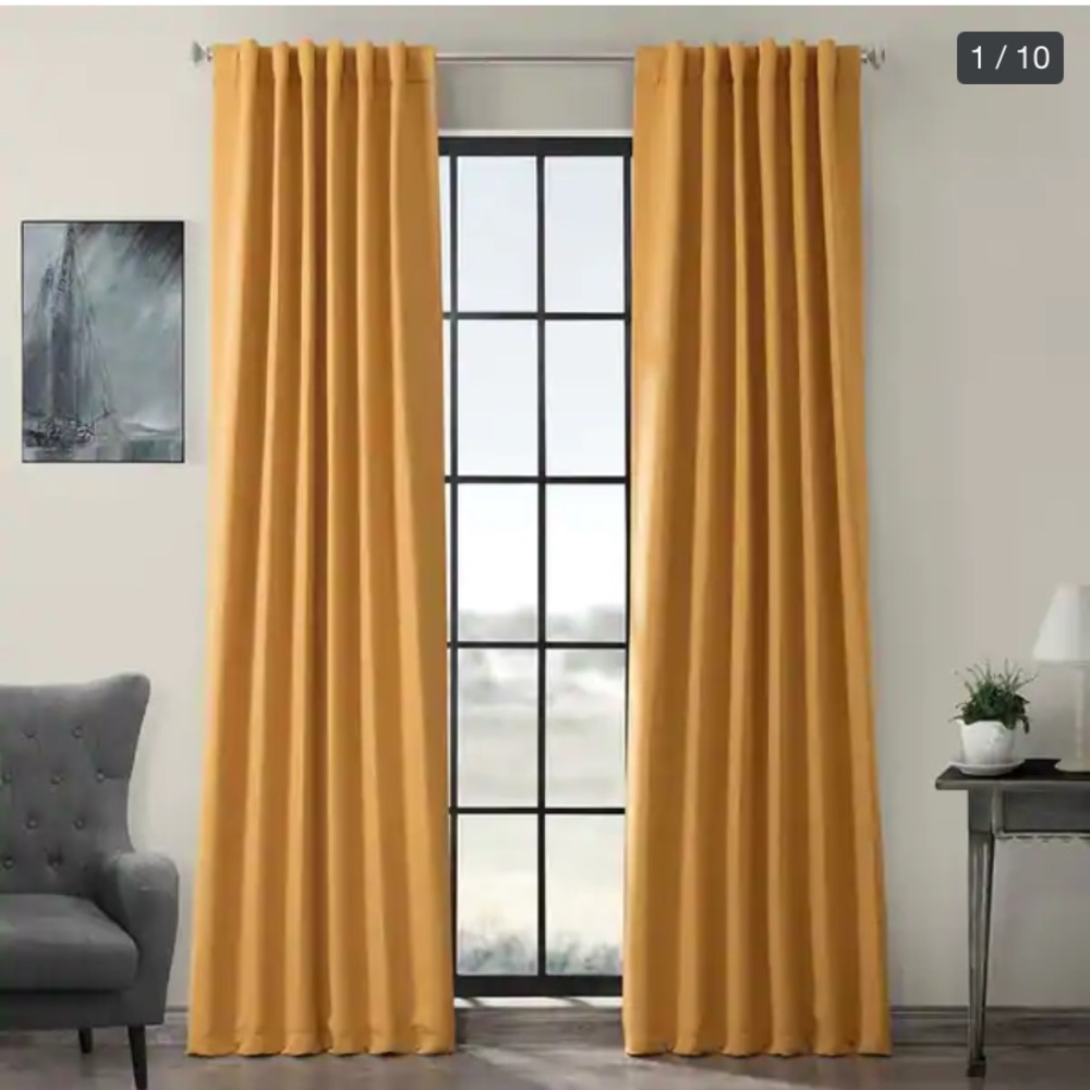 Marigold Blackout Curtain Thermal Panel Pair